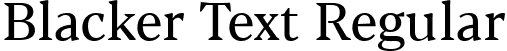 Blacker Text Regular font | Blacker-Text-Regular-trial.ttf