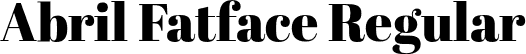 Abril Fatface Regular font | AbrilFatface-Regular.otf