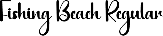 Fishing Beach Regular font | Fishing-Beach.otf