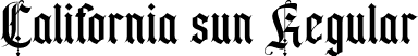 California sun Regular font | California sun.ttf