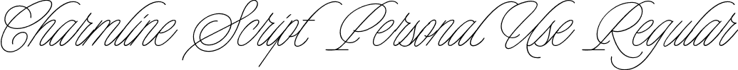 Charmline Script Personal Use Regular font | Charmline Script Personal Use.otf