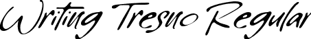 Writing Tresno Regular font | Writing Tresno.ttf