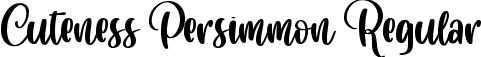 Cuteness Persimmon Regular font | Cuteness Persimmon.otf