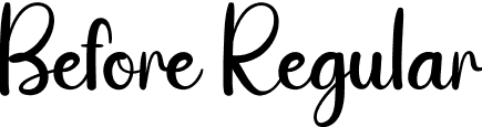 Before Regular font | Before.otf