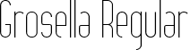 Grosella Regular font | Grosella-SVG.ttf