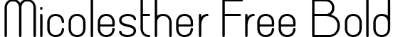 Micolesther Free Bold font | MicolestherFreeBold-YzADj.ttf