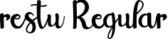 restu Regular font | restu.otf