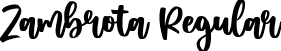 Zambrota Regular font | Zambrota.ttf