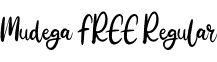 Mudega FREE Regular font | Mudega FREE.otf