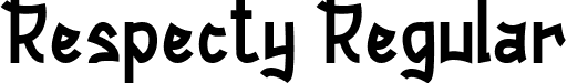 Respecty Regular font | Respecty.ttf