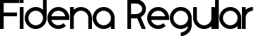 Fidena Regular font | Fidena.ttf