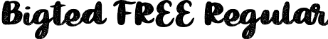 Bigted FREE Regular font | Bigted FREE.otf