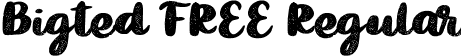 Bigted FREE Regular font | Bigted FREE.ttf