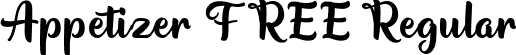 Appetizer FREE Regular font | Appetizer FREE.ttf