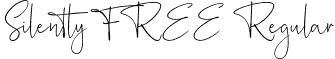 Silently FREE Regular font | Silently FREE.otf