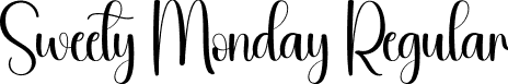 Sweety Monday Regular font | Sweety-Monday.otf