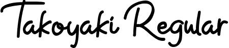 Takoyaki Regular font | Takoyaki.otf