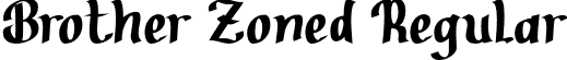 Brother Zoned Regular font | Brother Zoned [Regular] Font by Dreamink (7NTypes).otf