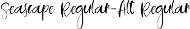 Seascape Regular-Alt Regular font | Seascape-Regular-Alt.otf