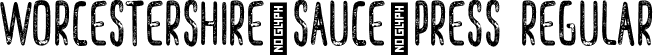 Worcestershire_Sauce_Press Regular font | Worcestershire_Sauce_Press-Regular.otf