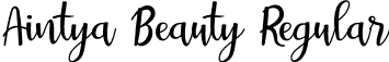 Aintya Beauty Regular font | Aintya Beauty.otf