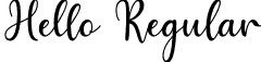 Hello Regular font | Hello.otf