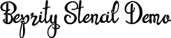 Beprity Stencil Demo font | BeprityStencilDemo-gxBGP.ttf