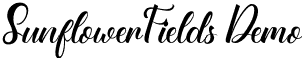 SunflowerFields Demo font | SunflowerfieldsDemo-9Y6O0.otf