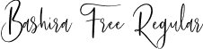 Bashira Free Regular font | Bashira Free.ttf