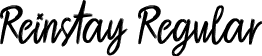 Reinstay Regular font | Reinstay.otf