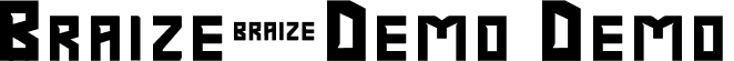 Braize-Demo Demo font | Braize-Demo.ttf