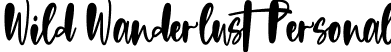 Wild Wanderlust Personal font | WildWanderlust-Personal.ttf