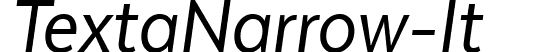 TextaNarrow-It  font | TextaNarrow-It.ttf