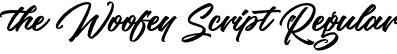 the Woofey Script Regular font | the Woofey Script.otf