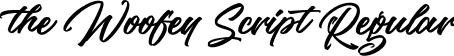 the Woofey Script Regular font | the Woofey Script.ttf