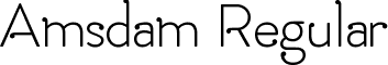 Amsdam Regular font | Amsdam Regular Mac.ttf