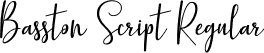 Basston Script Regular font | BasstonScript.ttf