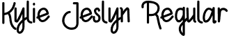 Kylie Jeslyn Regular font | Kylie Jeslyn.otf