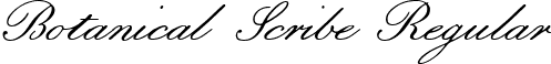 Botanical Scribe Regular font | BotanicalScribe.ttf