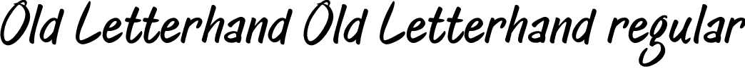 Old Letterhand Old Letterhand regular font | Old Letterhand.otf