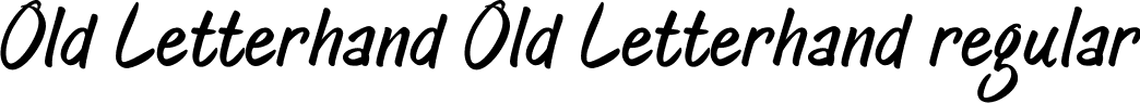 Old Letterhand Old Letterhand regular font | Old Letterhand.ttf