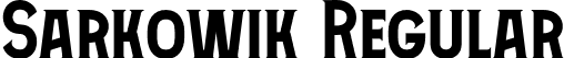 Sarkowik Regular font | Sarkowik.otf