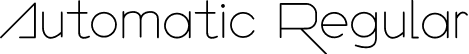 Automatic Regular font | Automatic.otf