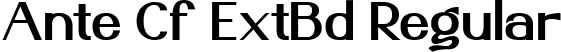 Ante Cf ExtBd Regular font | AnteCf ExtraBold.ttf