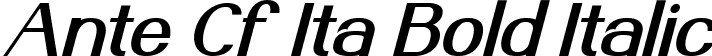 Ante Cf Ita Bold Italic font | AnteCf BoldItalic.ttf