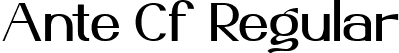 Ante Cf Regular font | AnteCf Regular.ttf