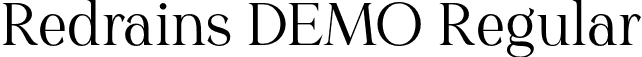 Redrains DEMO Regular font | RedrainsDemo-4BdM9.otf