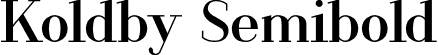 Koldby Semibold font | Koldby-Semibold.otf