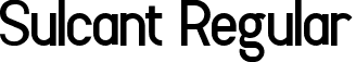 Sulcant Regular font | Sulcant.ttf