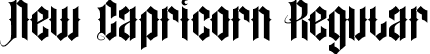 New Capricorn Regular font | New Capricorn.otf